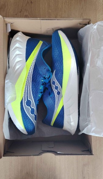 Saucony Endorphin Pro 4 – Lapis/Citron (Bleu) - T.45