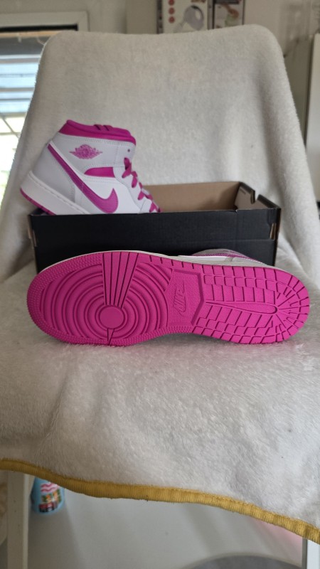 Nike Air Jordan 1 Mid blanche rose fuchsia – neuve – T38,5 2
