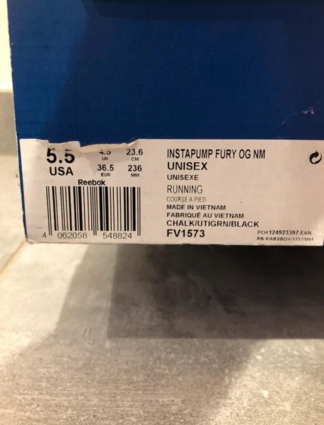 Reebok instapump fury og