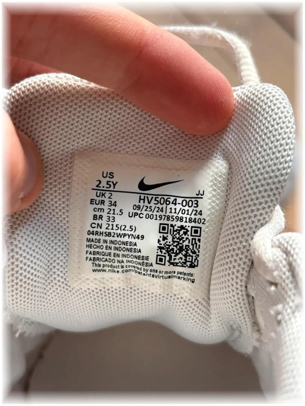 Nike p-6000 White Grey - taille 34 2