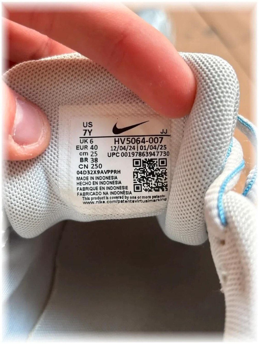 Nike p-6000 Silver Blue - taille 40