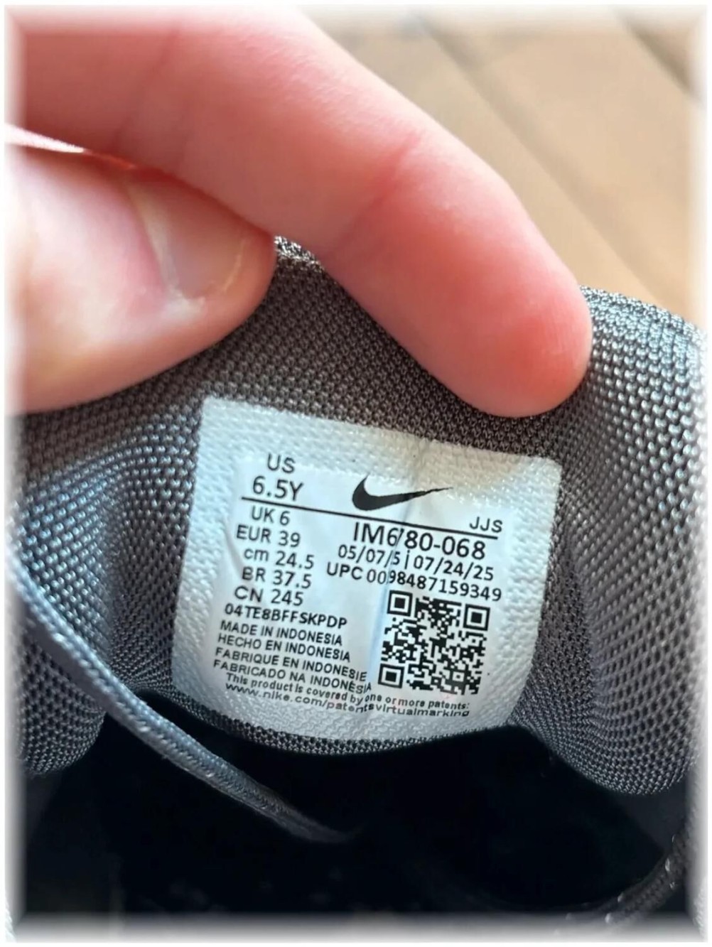 Nike p-6000 Iron Grey / Metallic Silver ( taille 39 )