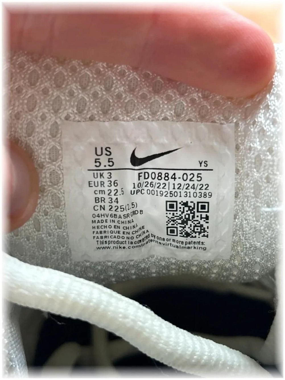 Nike vomero 5 Silver - taille 36