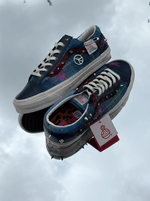 Vans LX Old Skool 36 Navy X Harris Tweed - Taille 44