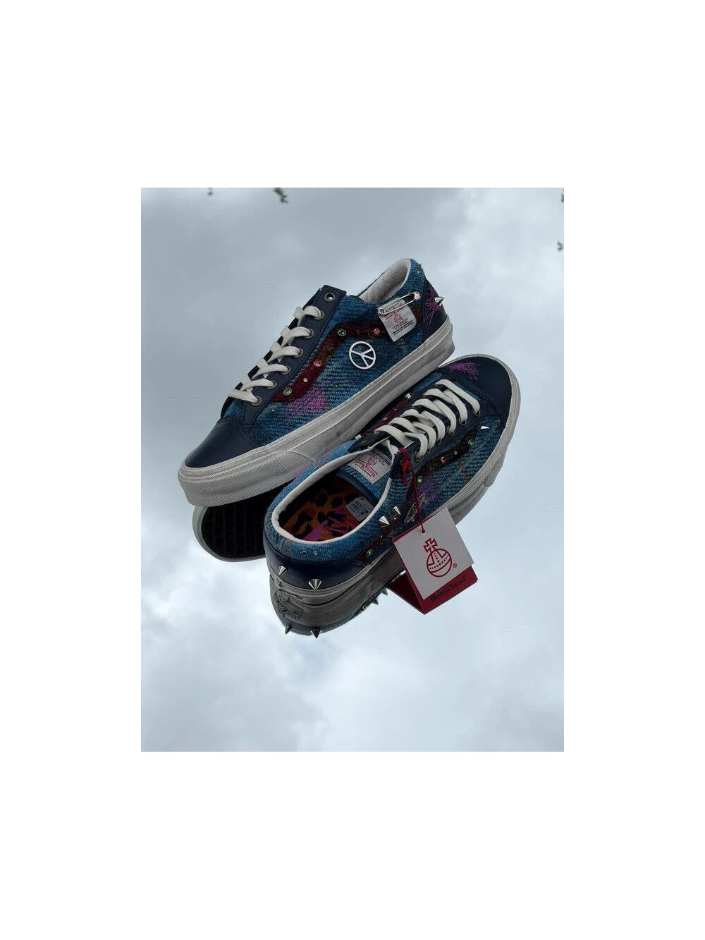 Vans LX Old Skool 36 Navy X Harris Tweed - Taille 44