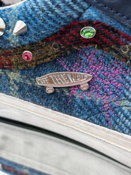 Vans LX Old Skool 36 Navy X Harris Tweed - Taille 44
