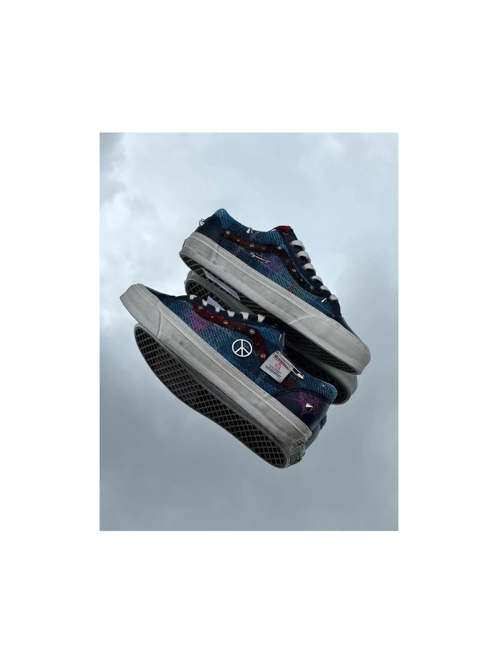 Vans LX Old Skool 36 Navy X Harris Tweed - Taille 44
