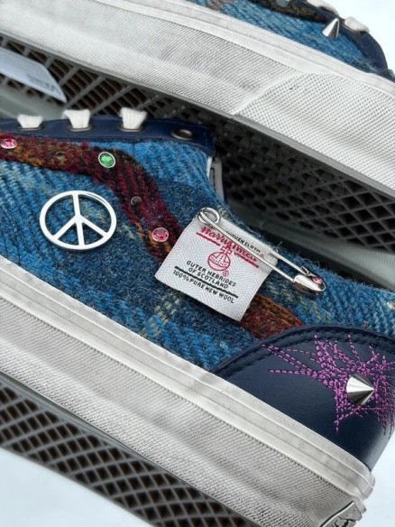 Vans LX Old Skool 36 Navy X Harris Tweed - Taille 44
