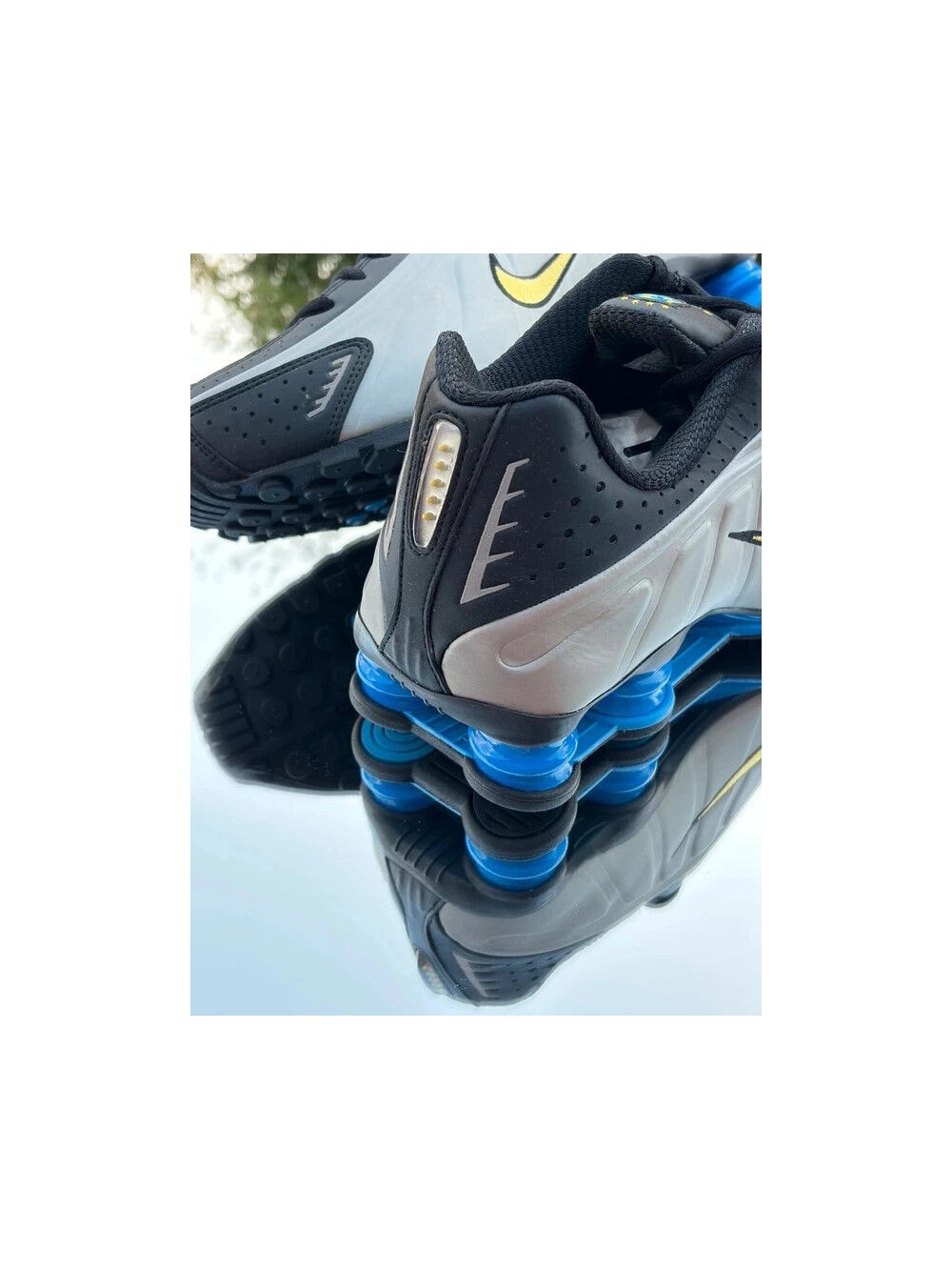 Nike Shox R4 Brazil Black Canary Metallic Pewter - Taille 42