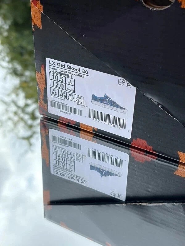 Vans LX Old Skool 36 Navy X Harris Tweed - Taille 44 2