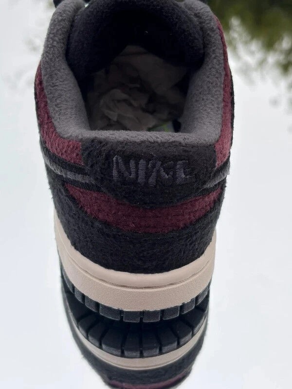 Nike Dunk Low SE Fleece Pack Burgundy Crush Dark Smoke Grey - Taille 36 2