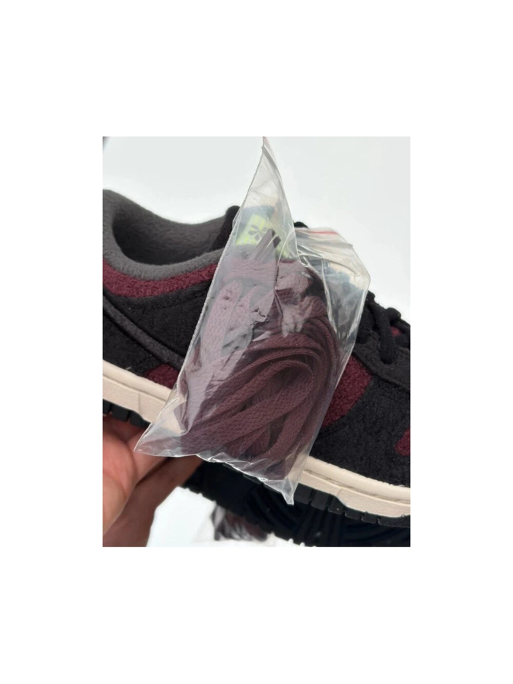 Nike Dunk Low SE Fleece Pack Burgundy Crush Dark Smoke Grey - Taille 36