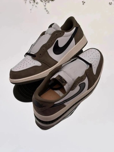 Air Jordan 1 Retro Low OG Medium Olive Black - Taille 45,5