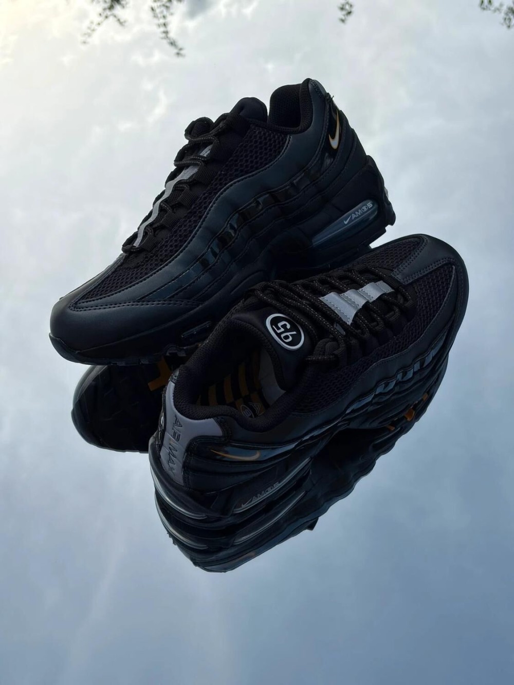 Nike Air Max 95 SE Big Bubble Black White University Gold Total 90 - Taille 40