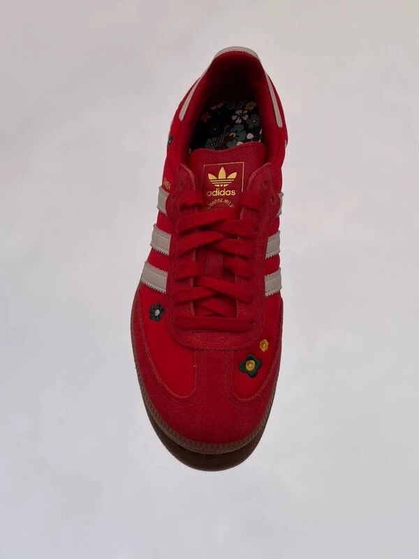 Adidas Samba OG Better Scarlet Bright Green Off White Gum X Liberty London - Taille 38 2