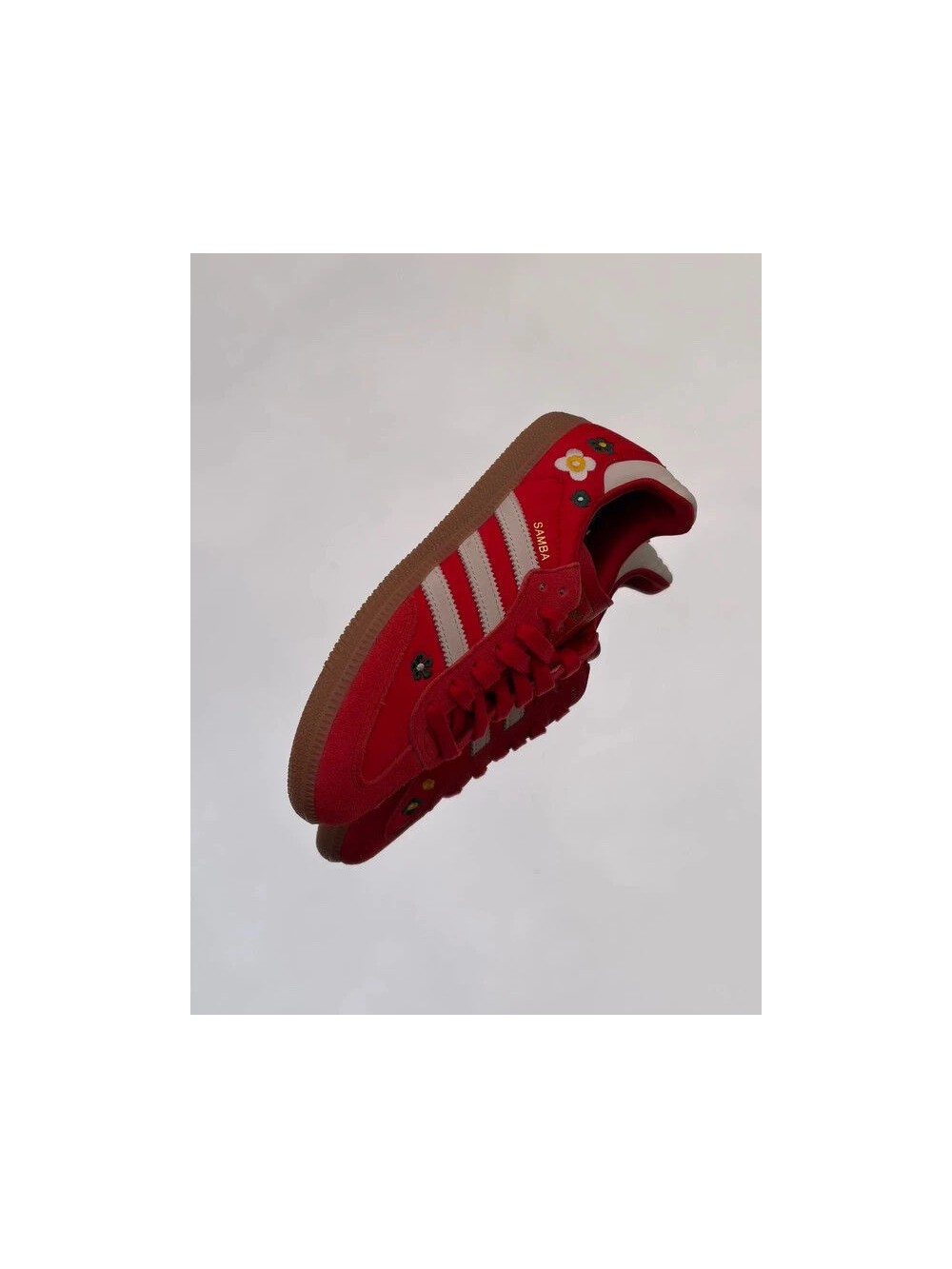 Adidas Samba OG Better Scarlet Bright Green Off White Gum X Liberty London - Taille 38
