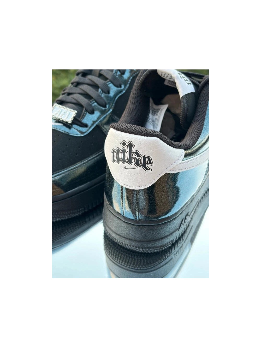 Nike Air Force 1 Low ´07 LV8 Glam Rock Black White - Taille 47