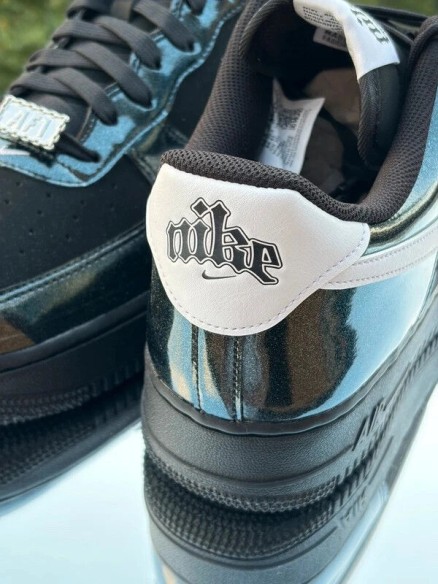 Nike Air Force 1 Low ´07 LV8 Glam Rock Black White - Taille 47