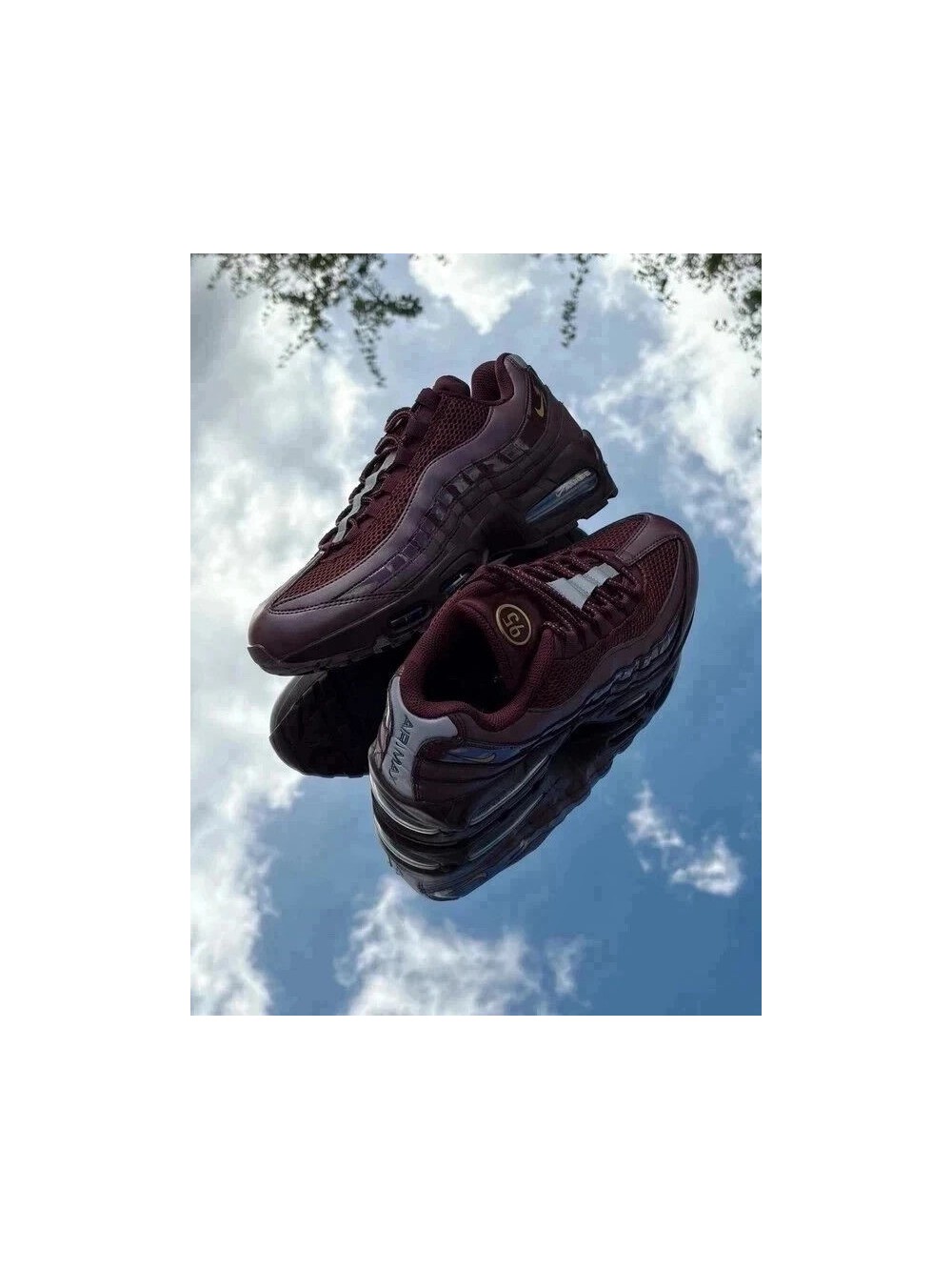 Nike Air Max 95 Big Bubble SE Total 90 Burgundy Crush Metallic Gold - Taille 42