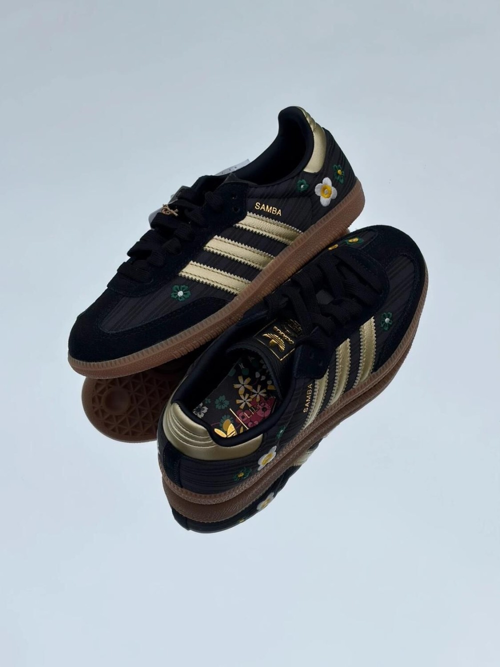 Adidas Samba OG Core Black Gold Metallic X Liberty London - Taille 36,5