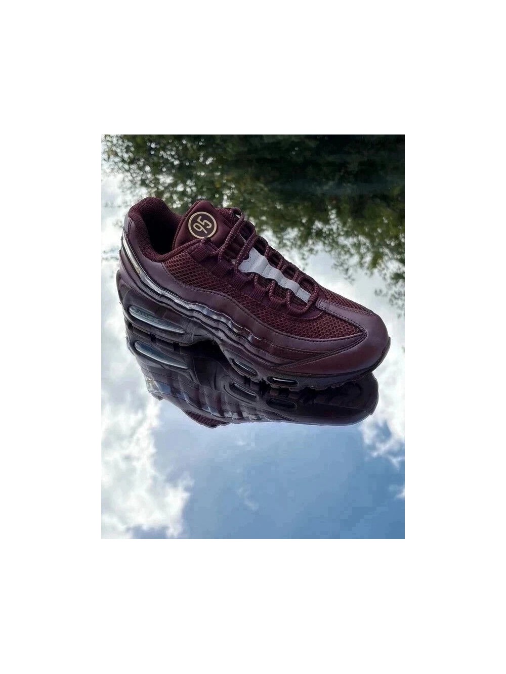 Nike Air Max 95 Big Bubble SE Total 90 Burgundy Crush Metallic Gold - Taille 42