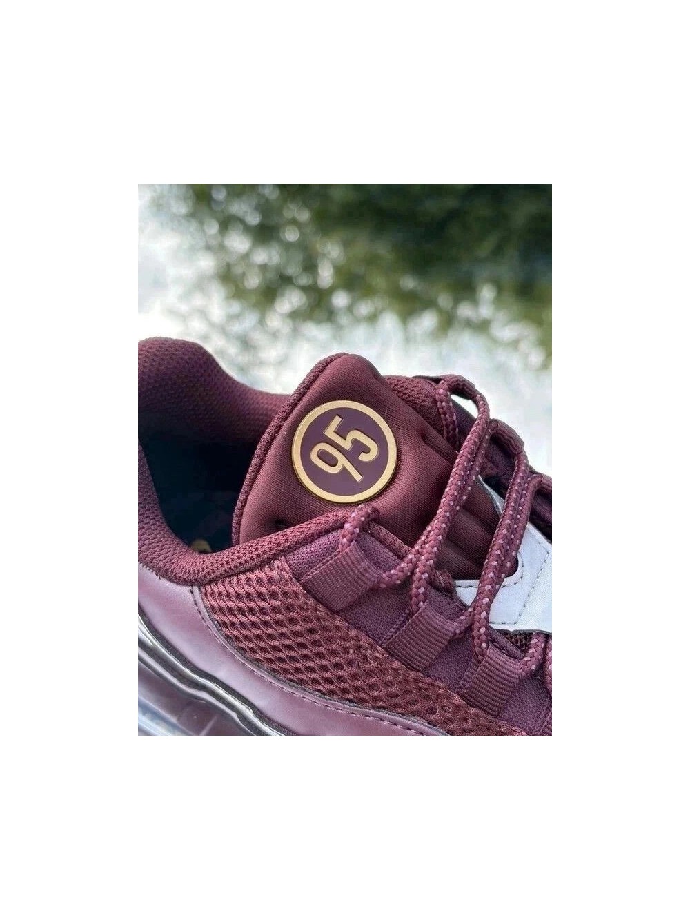 Nike Air Max 95 Big Bubble SE Total 90 Burgundy Crush Metallic Gold - Taille 42