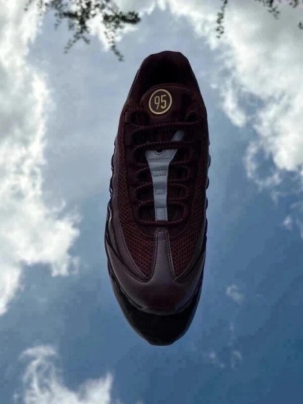Nike Air Max 95 Big Bubble SE Total 90 Burgundy Crush Metallic Gold - Taille 42