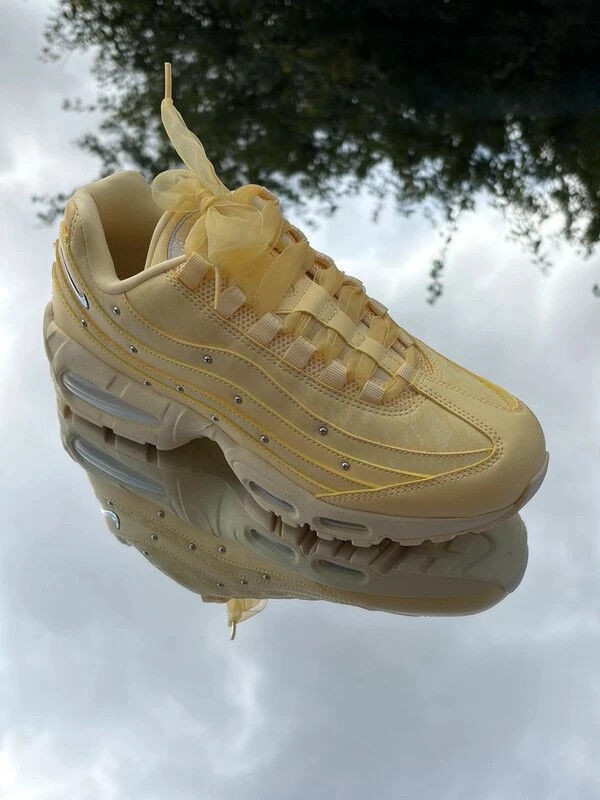 Nike Air Max 95 Big Bubble Soft Yellow Metallic Silver - Taille 39 2