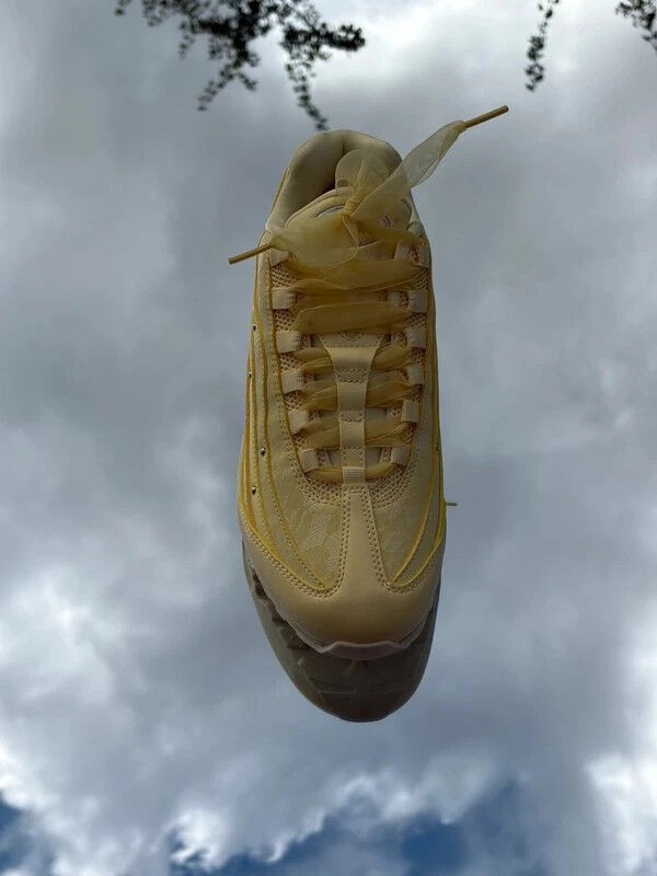 Nike Air Max 95 Big Bubble Soft Yellow Metallic Silver - Taille 39 2