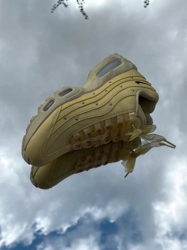 Nike Air Max 95 Big Bubble Soft Yellow Metallic Silver - Taille 39 2