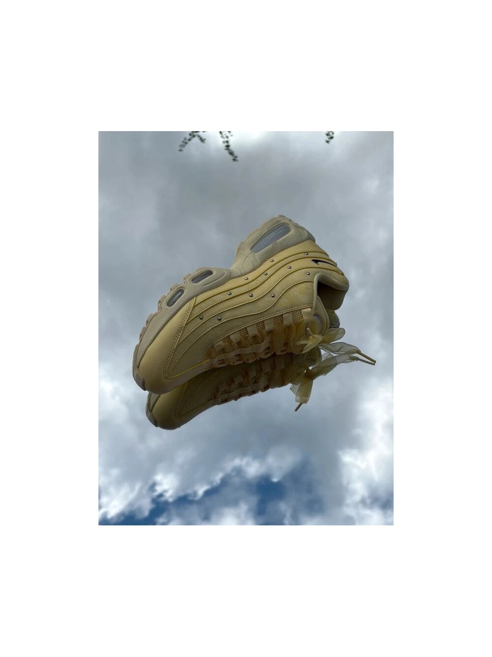 Nike Air Max 95 Big Bubble Soft Yellow Metallic Silver - Taille 39