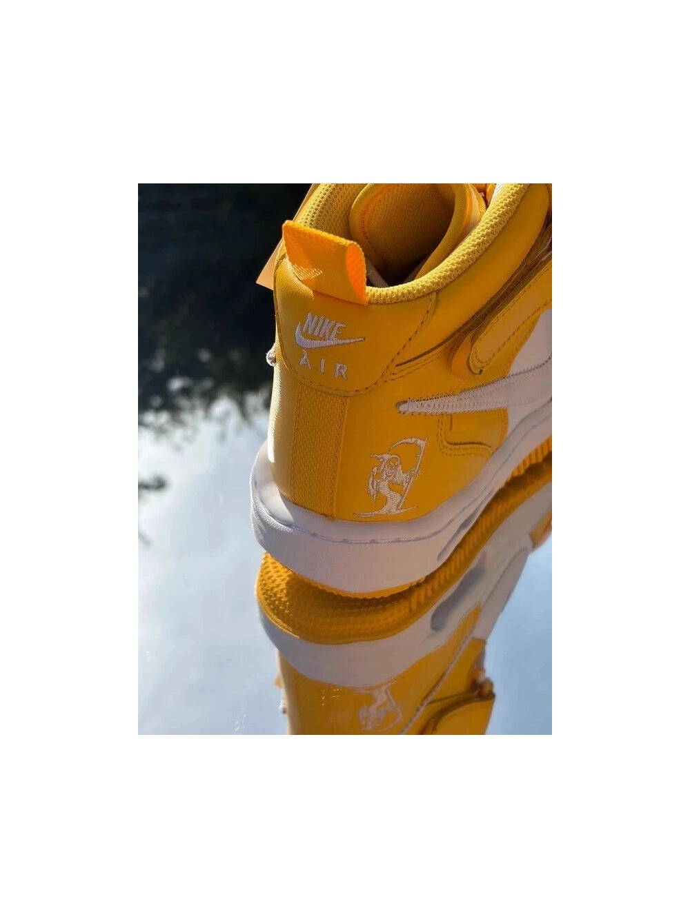 Nike Air Force 1 Mid SP X Off-White White Varsity Maize - Taille 40,5