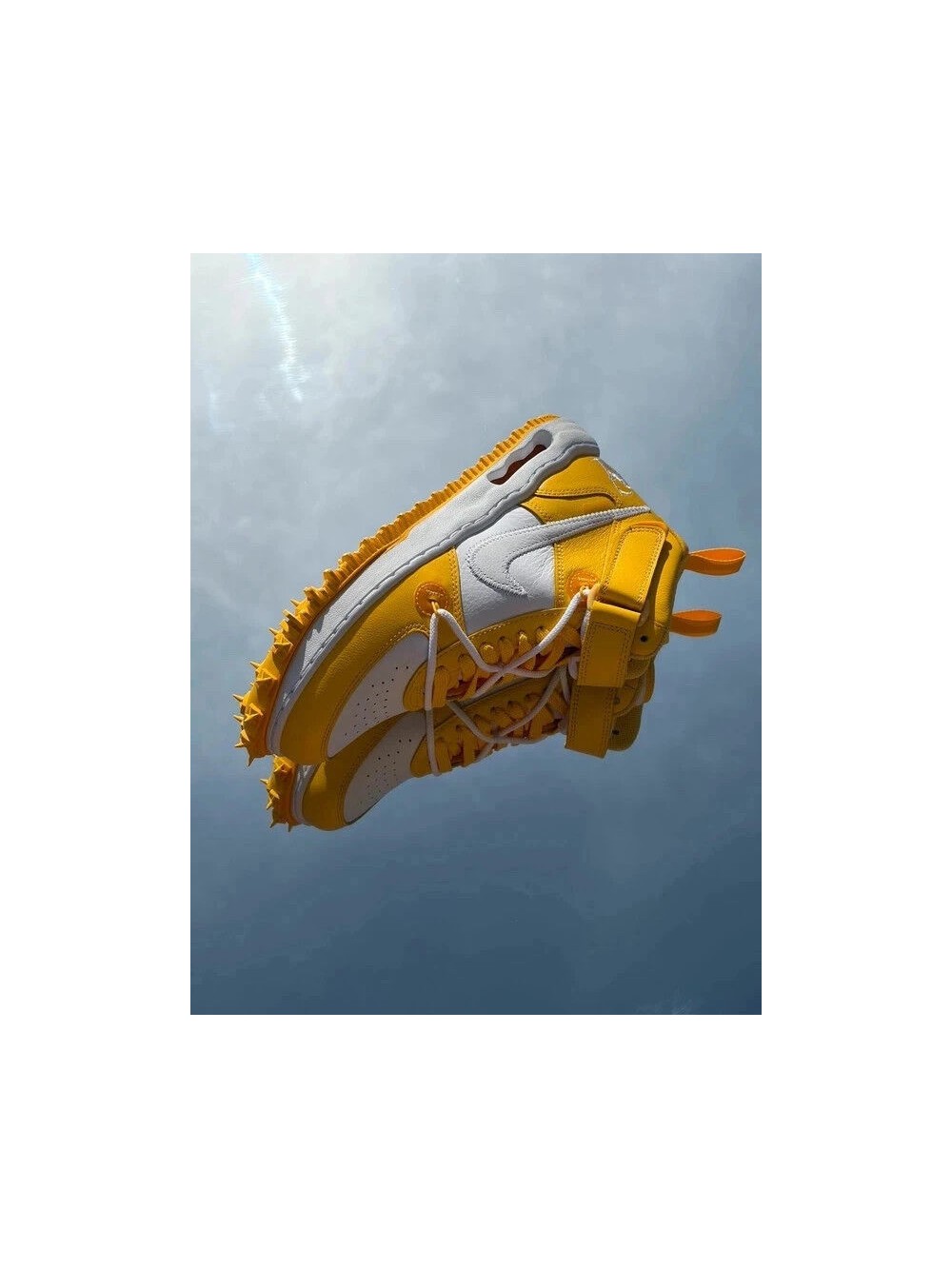 Nike Air Force 1 Mid SP X Off-White White Varsity Maize - Taille 40,5