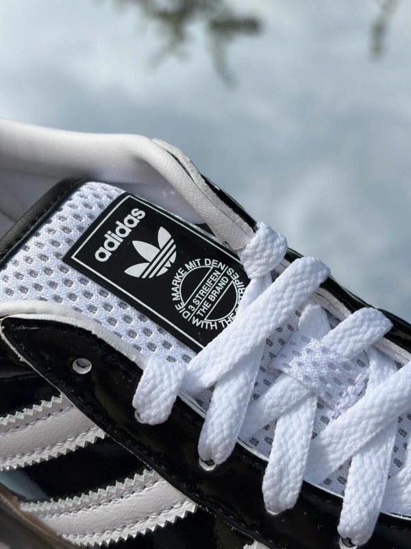 Adidas Gazelle Indoor Patent Core Black White Gum - Taille 35,5 2