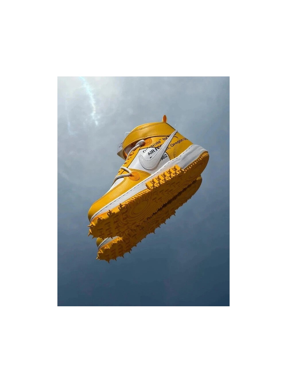Nike Air Force 1 Mid SP X Off-White White Varsity Maize - Taille 40,5
