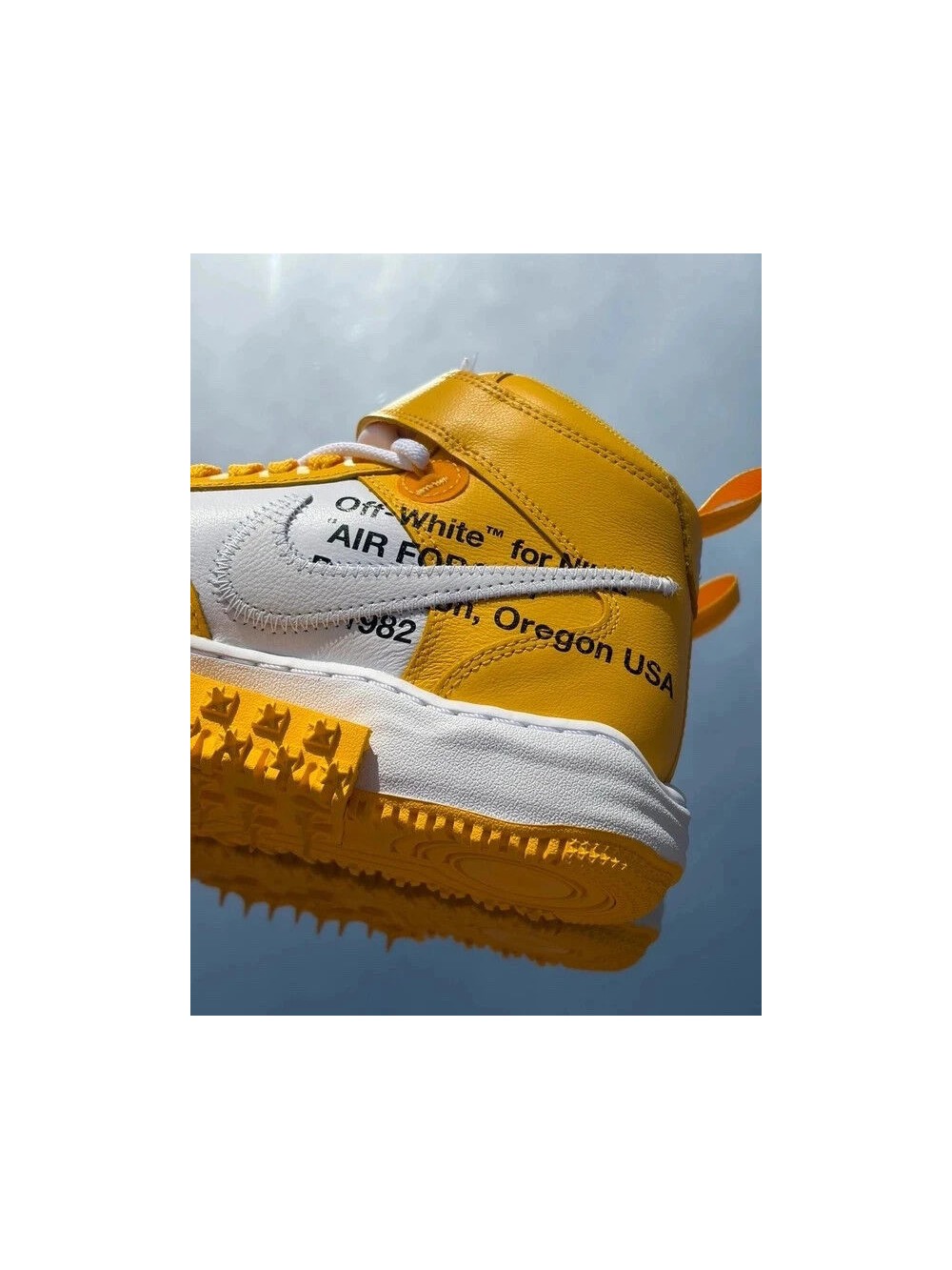 Nike Air Force 1 Mid SP X Off-White White Varsity Maize - Taille 40,5