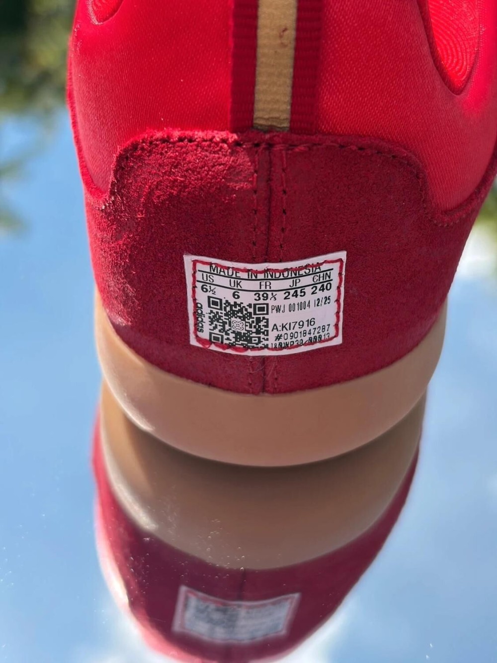 Adidas Ballerina Vivid Red X Bad Bunny - Taille 39,5