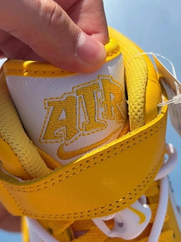 Nike Air Force 1 Mid SP X Off-White White Varsity Maize - Taille 40,5 2