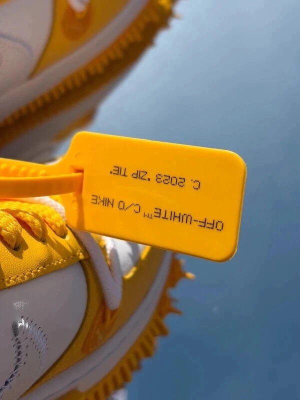 Nike Air Force 1 Mid SP X Off-White White Varsity Maize - Taille 40,5 2