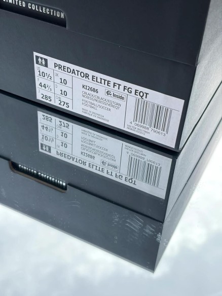 Adidas Predator Elite Foldover Tongue FG EQT 35th Anniversary - Taille 44,5