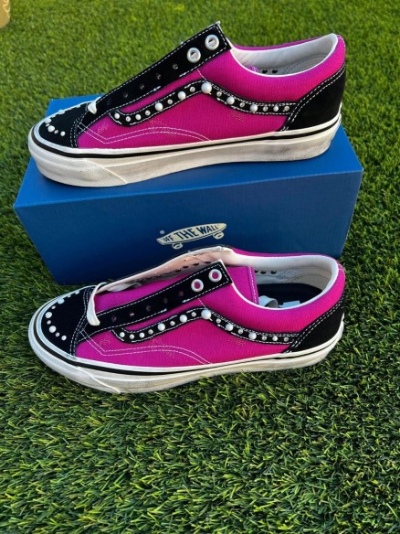 Vans Old Skool 36 Pearlized Pack Pink Black - NEUF - taille 36,5