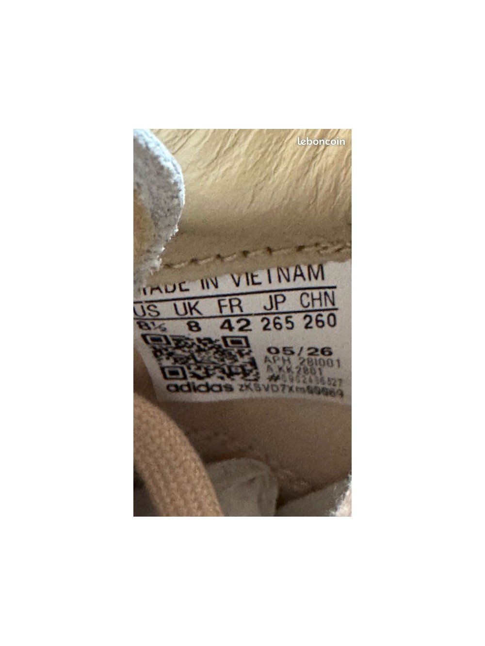 Adidas BW Army Chalk White Beige - Taille 42