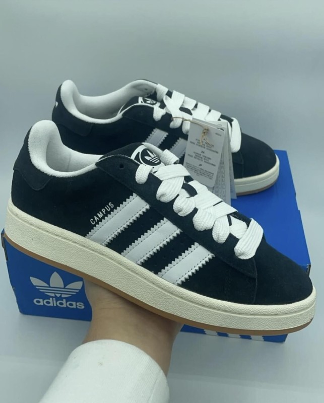 Adidas Campus 00s Core Black (women, big laces)