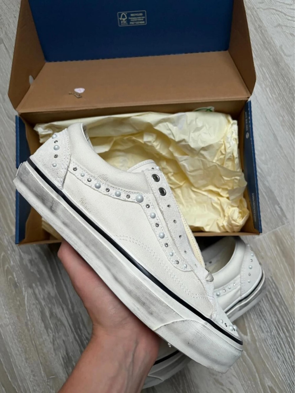 Vans old school pearlized