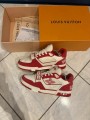 Louis Vuitton lv Trainer scratch velcro rouge blanc taille 10,5 45-46