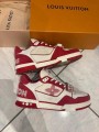 Louis Vuitton lv Trainer scratch velcro rouge blanc taille 10,5 45-46