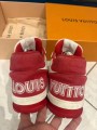 Louis Vuitton lv Trainer scratch velcro rouge blanc taille 10,5 45-46