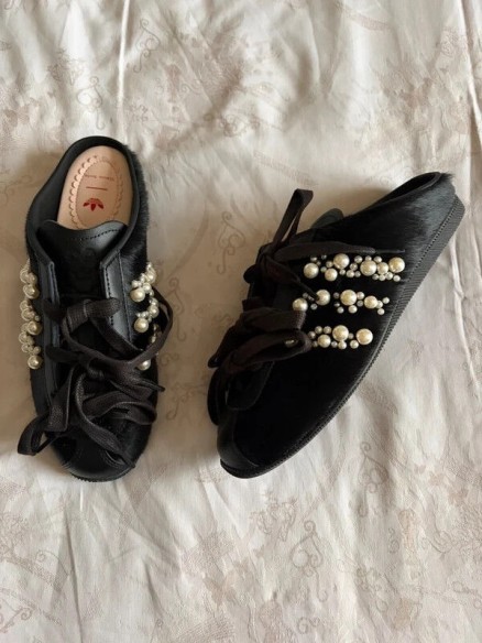 Adidas x Simone Rocha Japan Slip On Black Better Scarlet