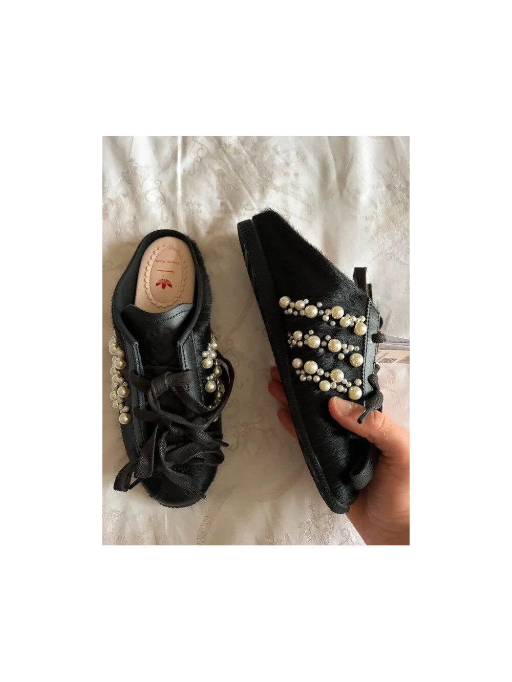 Adidas x Simone Rocha Japan Slip On Black Better Scarlet