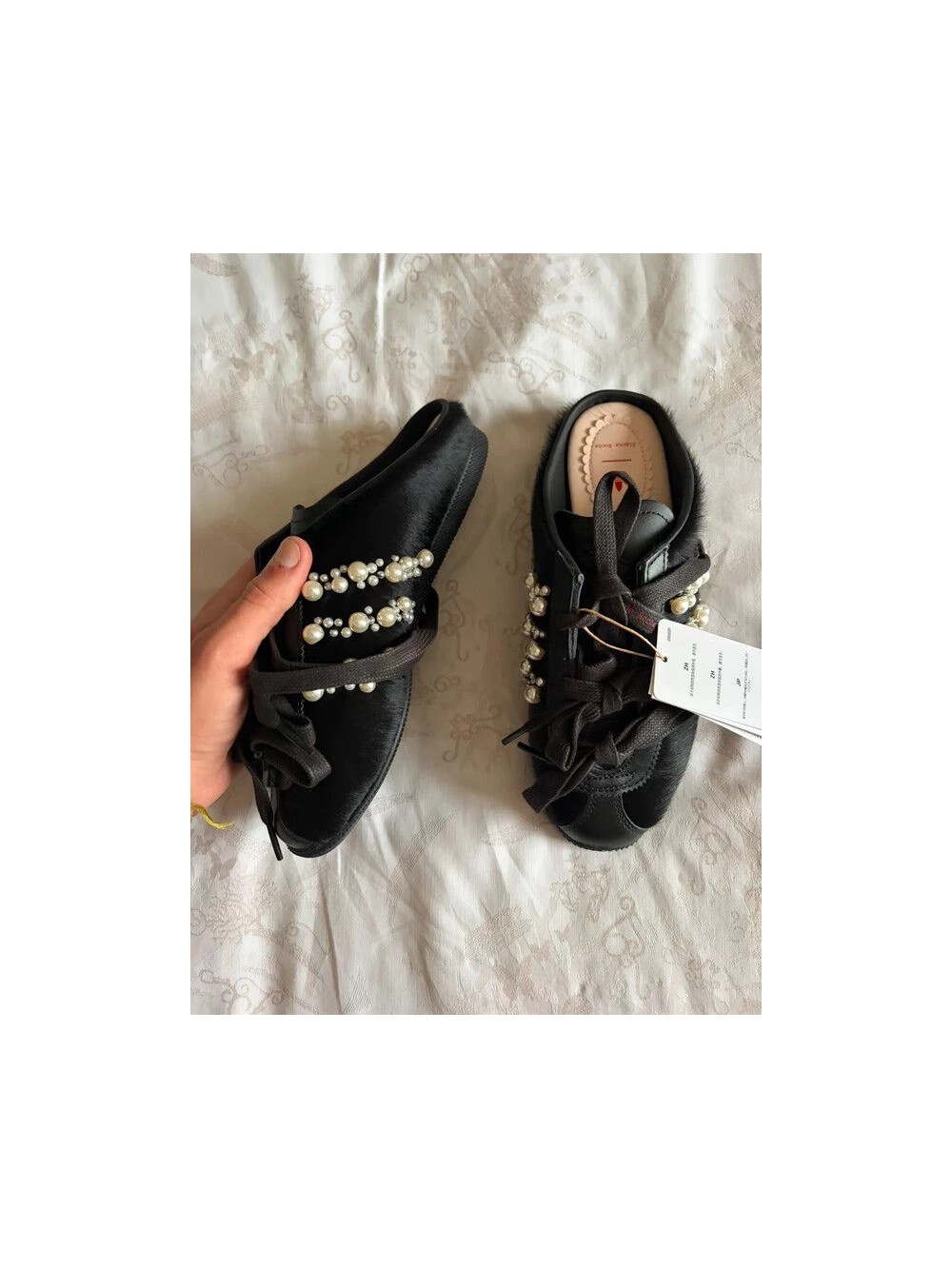 Adidas x Simone Rocha Japan Slip On Black Better Scarlet